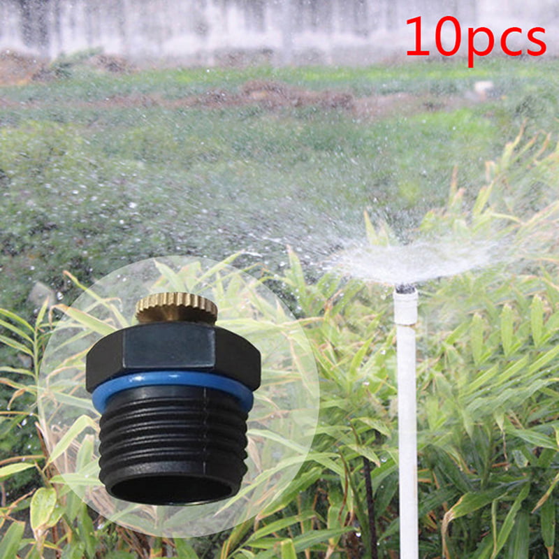 Watering Sprinkler Heads 10 PCS 1/2 Inch Thread Garden Lawn Plastic Sprinklers