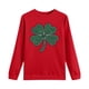 thumbnail image 4 of Ounisa St. Patrick's Day Sweatshirt for Women Clover Graphic T-Shirts Patty's Day Color Long Sleeves Tee Tops, 4 of 7
