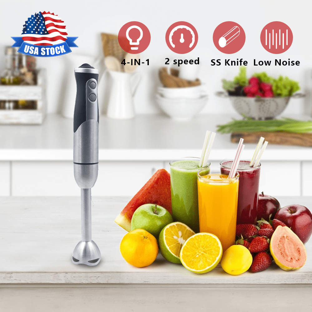 4IN1 Multifunctional Electric Immersion Stainless Steel Hand Blender
