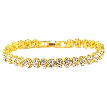 Clearance! Christmas Gifts Moocorvic Jewelry & Fashion Bracelets Women Round Hollow Bracelet Double Chain Party Wedding Accessories Jewelry Adjust