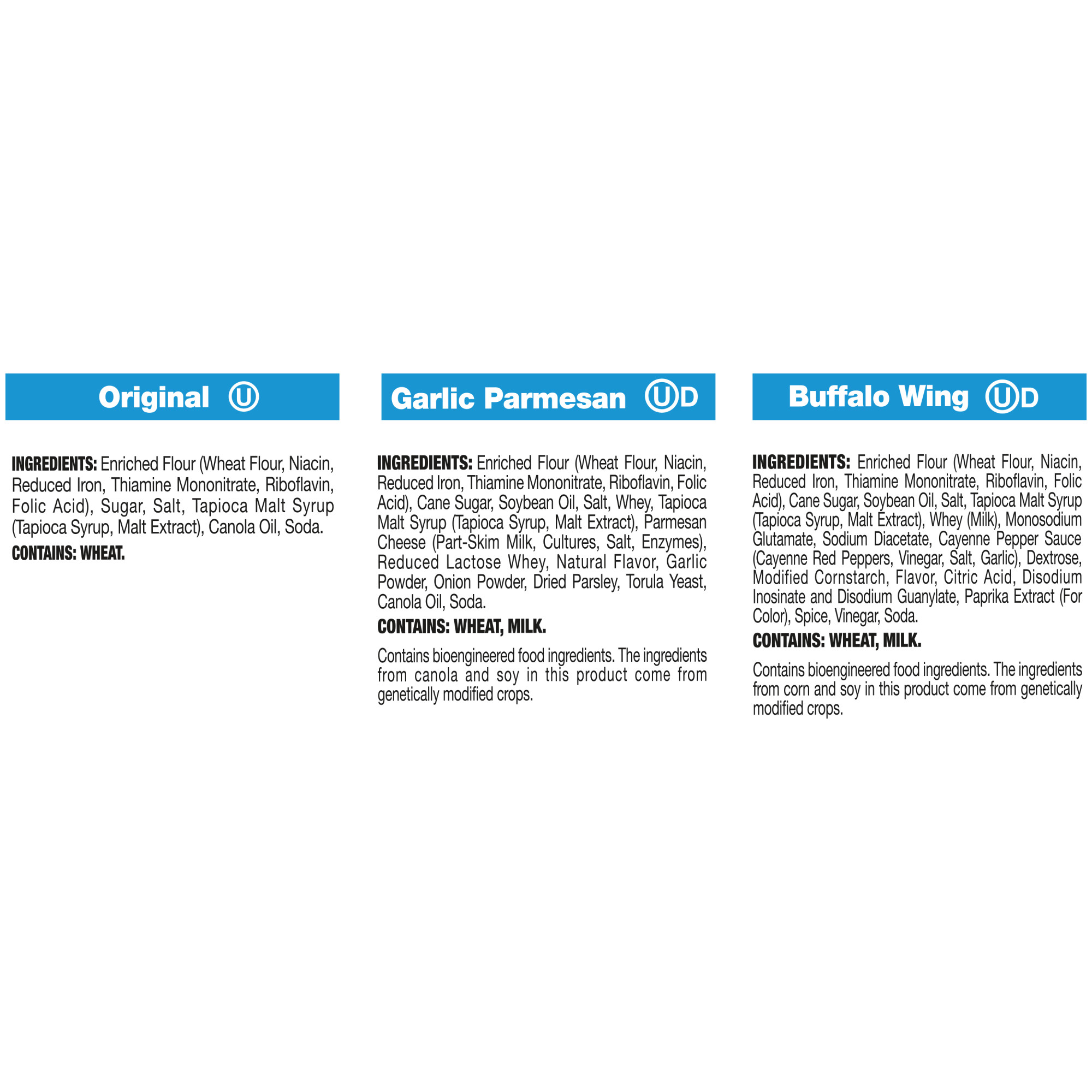 Snack Factory Pretzel Crisps Variety Pack, 1.5 oz Snack Packs, 12 Ct