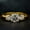 14K Rose Gold, variant on Round Cut Moissanite Engagement Ring, 14K Yellow Gold Plated, Classic Three Stone Anniversary Ring for Women