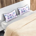 thumbnail image 6 of Satin Pillowcase Home Luxury Envelope Pillowcases Soft And Smooth Lavender &Blue Flowers, 6 of 6