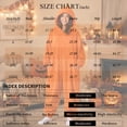 thumbnail image 3 of Halloween Pumpkin Jumpsuit New Flannel One-Piece Pumpkin Pajamas Onesie for Women Men Party Camel M, 3 of 5