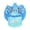 Blue, variant on Suodoka Baby Sitting Chair Sofa Cover Cartoon Early Educational Learning Support Plush Slipcover Without Filling Dual Sizes 11 inches / 28 cm Soft Washable Nursery Seating Blue Elephant