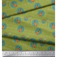 thumbnail image 3 of Soimoi Rayon Fabric Notes & Guitar Musical Instrument Print Sewing Fabric Yard 56 Inch Wide, 3 of 3