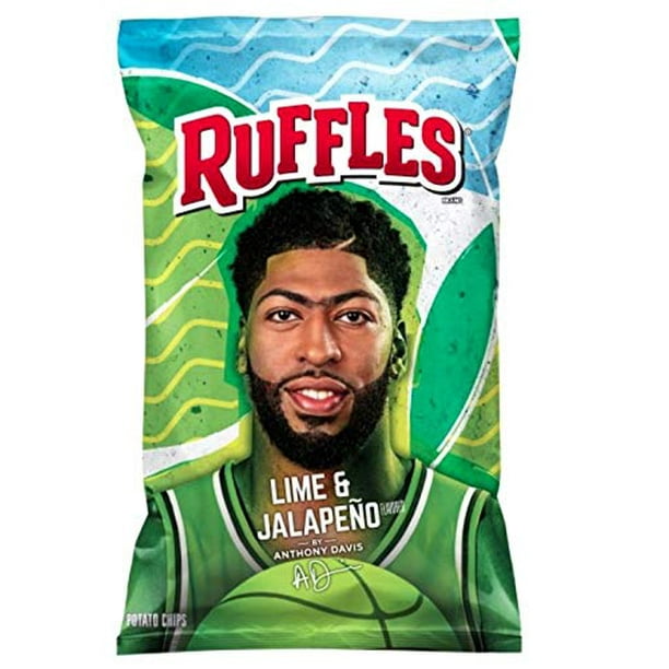Ruffles Lime & Jalapeño Flavored Potato Chips, 8.5 Oz (2 Bags)