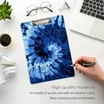 thumbnail image 4 of FMSHPON Blue Indigo Tie Dye Print Ink Batik Boho Clipboard Hardboard Wood Nursing Clip Board and Pull for Standard A4 Letter 13x9 inches, 4 of 7