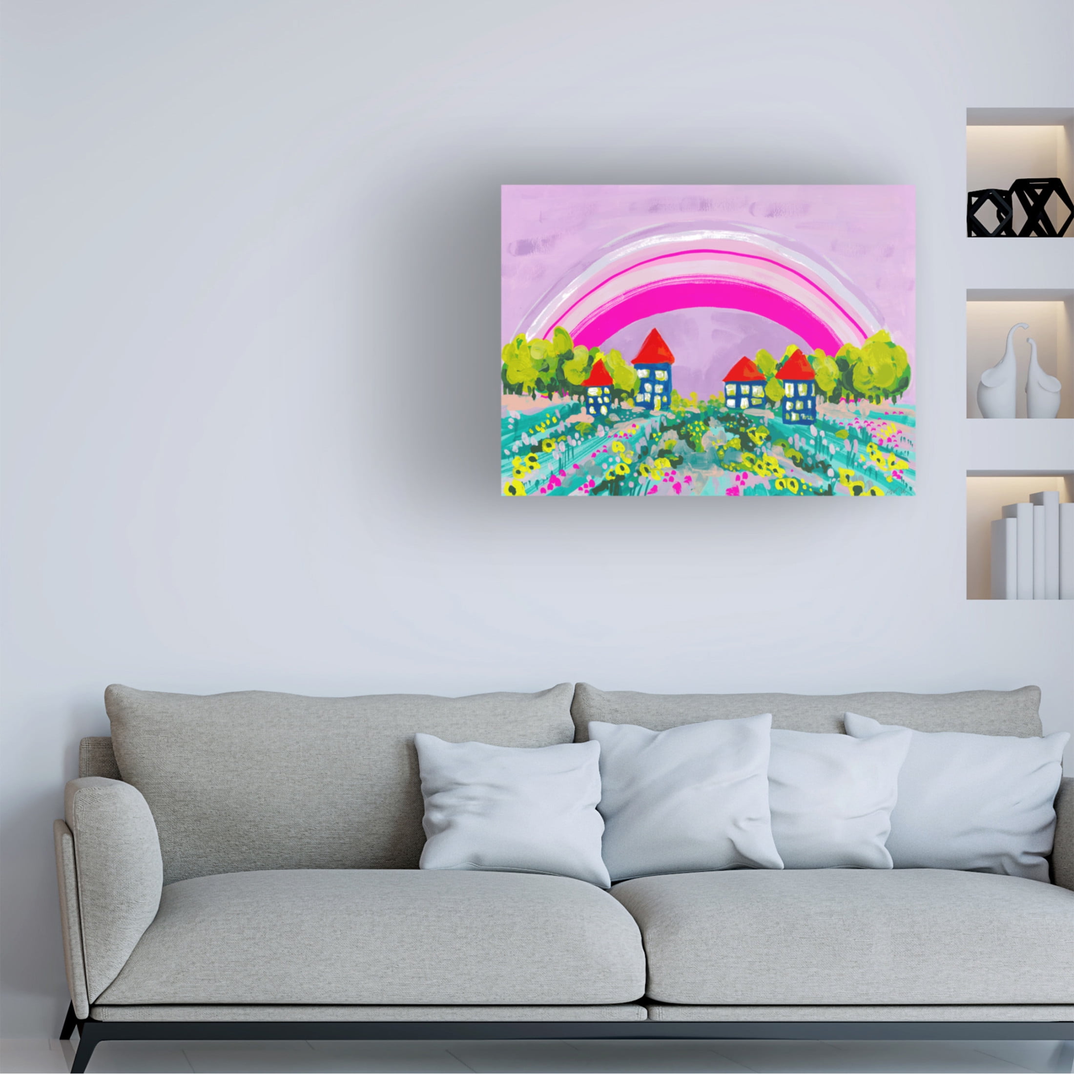 Trademark Fine Art Ania Zwara  Opera Rose Rainbow Canvas Wall Art