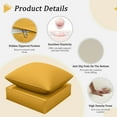 thumbnail image 7 of Pakunoda Outdoor Deep Seat Cushion with Backrest, 24" x 24" x 6.5" Waterproof Patio Chair Replacement Cushion for Sofa Couch, Yellow, 7 of 7