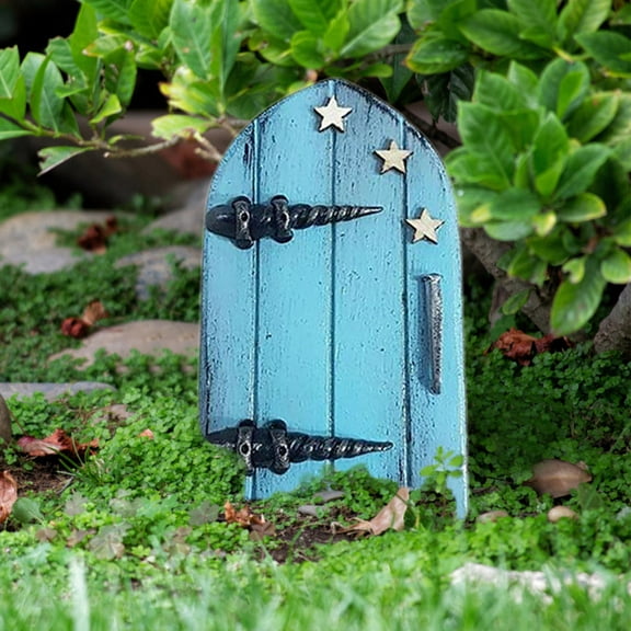 Clearance Guopo Ornament Pendant Decoration Miniature Doors For Trees Outdoor Miniature Door For Tree Decoration Garden Accessories