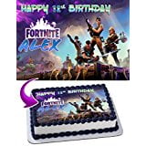 - Fortnite Battle Royale Edible Personalized Birthday Cake Topper