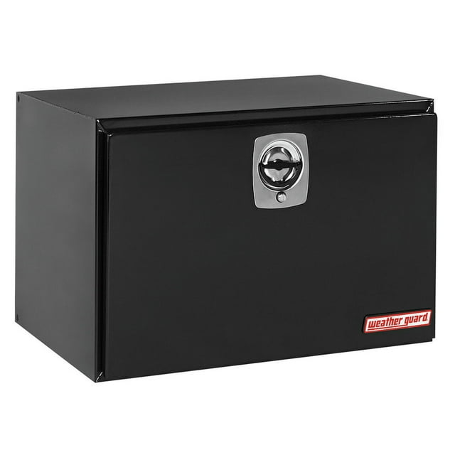 Weather Guard Tool Box 538-5-02 Underbed; Single Door; Smooth; Black; Steel