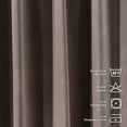 thumbnail image 3 of 3S Brother's Solid Luxury Matte Velvet Soft Curtains Set of 2 Panels Hanging Back Tap & Rod Pocket Home Décor Bedroom Kitchen Office Windows Room Darkering ( Rosy Brown-52"x72"), 3 of 6