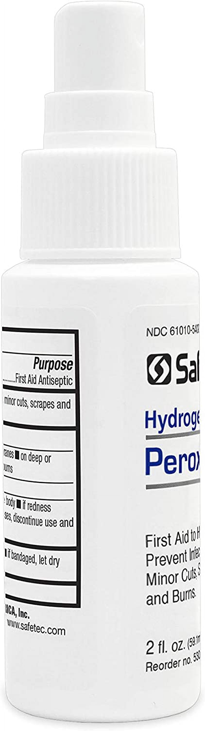 Safetec Hydrogen Peroxide Spray 2 oz. Spray Bottle- 24 bottles per case
