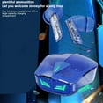 thumbnail image 6 of Earbuds Wireless, Hwkond Wireless Bluetooth Earphones, Gaming Esports, Noise Reduction, High Sound Quality, Cool Breathing Lights, Transparent Compartment Earphones, Blue, Up to 60% Off, 6 of 7
