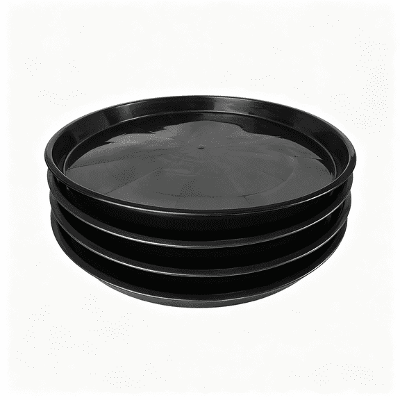 BPPEG Plant Saucer 14 16 18 20 22 Inch, 4 Pack Heavy Duty Large Plant Tray for Planter Pot, Plastic Flower Pot Saucers Drip Water Trays for Indoors and Outdoors (16 Inch)