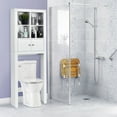 thumbnail image 3 of Costway Over the Toilet Storage Rack Bathroom Space Saver w/ Adjustable Shelf & Cabinet, 3 of 10