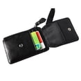 thumbnail image 3 of Card Holder RFID Blocking ID Badge Cowhide Wallet Hardware Vertical Lanyard Necklace, 3 of 8