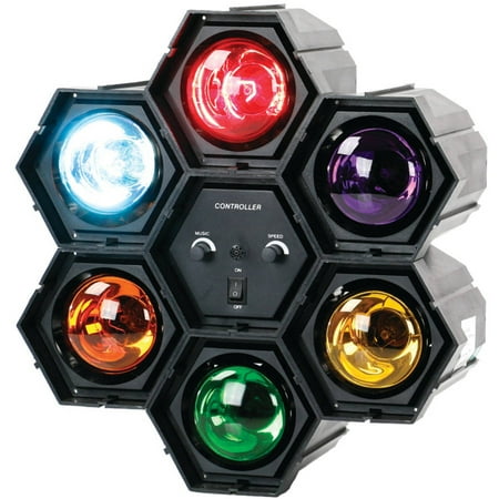 QFX 66 6-Color Sound-Responsive TRAFFIC Disco Light