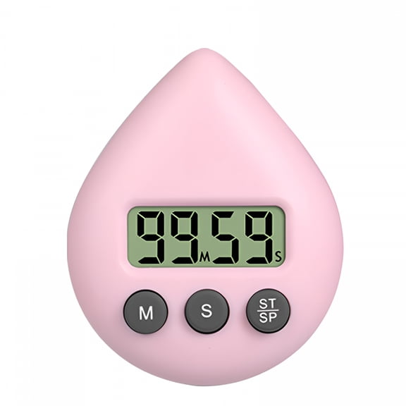 GJX Digital Shower Timer Waterproof, Countdown Alarm Clock with Suction Cup & Magnet, Steam Proof Bathroom Timer for Water Saving