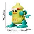thumbnail image 3 of ToyKingdee Wind-Up Toy Tipping Duck Yellow Chicken Yellow Duck Somersault Gift Early Education Educational Toy Green, 3 of 6
