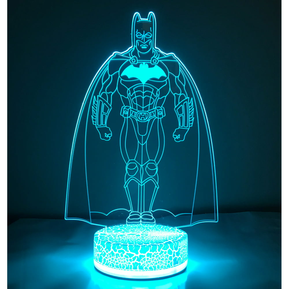 Batman 3D Night Light Multi Color Changing Illusion Lamp