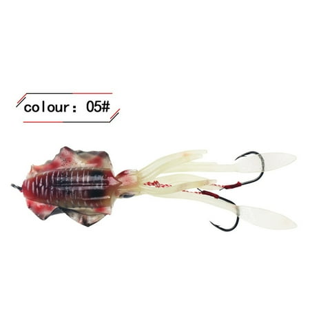 Gift savings tumgatte Fishing Soft Bait Luminous/UV Squid Fishing Lures for Sea Fishing Wobbler Bait Christmas Deals