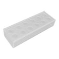 thumbnail image 4 of Jarrón de acrílico transparente con múltiples agujeros, elegante, decorativo, rectangular, para bodas, hogar, comedor, mesa, 30 cm/11,7 pulgadas, 4 of 14