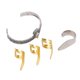 thumbnail image 1 of Kit De Púas Para Dedo De Guitarra De Acero Inoxidable, Pulsera De aleación, Tenedor Para Pulgar, 3 Púas Para Dedo Para Guitarra, Bajo, Instrumentos De Cuerda, 1 of 7