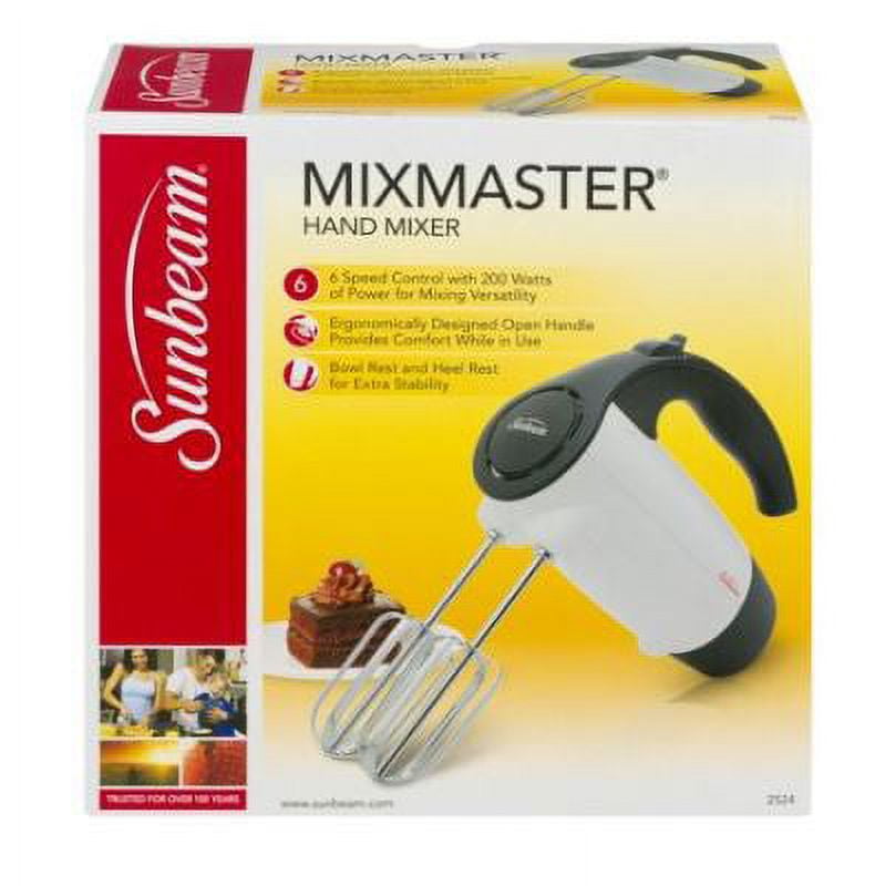 Sunbeam Mixmaster 6-Speed Electric Hand Mixer - White