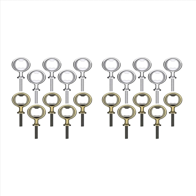 Abrebotellas de 20 Piezas en DIY Abrebotellas de Cerveza Abridor de Plano de Acero Inoxidable Kit de Inserciones Abrebotellas de Cerveza Hardware