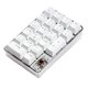 thumbnail image 2 of Teclado numérico mecánico, interruptor marrón, teclado con cable para juegos, funda con retroiluminación blanca, miniteclado numérico de 21 teclas, 2 of 5