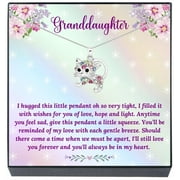 SheridanStar Kitty Cat Kitten Pendant Necklace for Granddaughters Girls, Teens, Tweens, Birthday, Christmas Jewelry Gifts Best Granddaughter Ever Gifts (Kitty Cat Multi - Hugged)