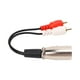thumbnail image 5 of Cable dual RCA a XLR 15cm XLR macho a 2 RCA Cable adaptador de audio estéreo para altavoz reproductor de DVD micrófono, 5 of 8