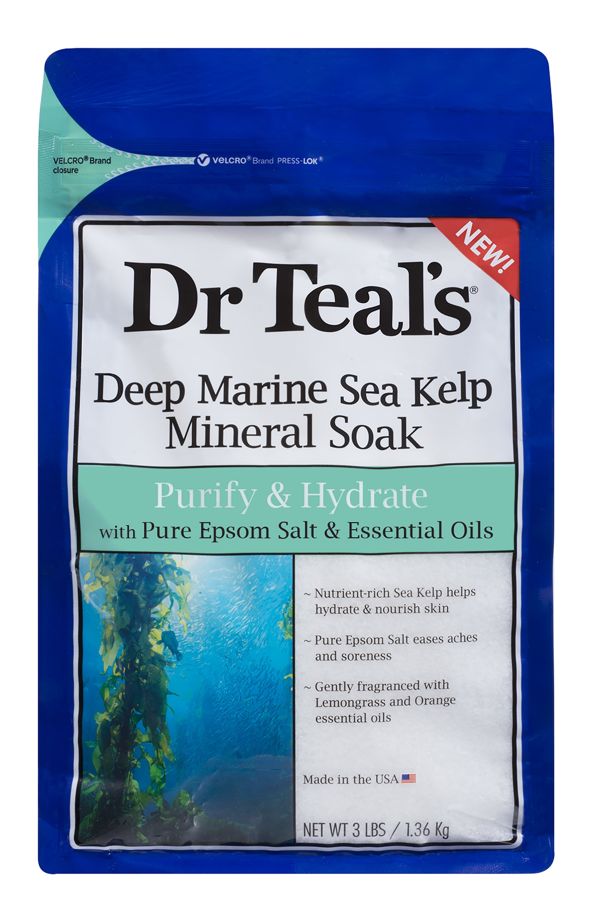 Dr Teal's Sea Kelp Mineral Soak, 3 lbs
