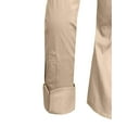 thumbnail image 6 of J. METHOD Women's Button Down Shirt Long Sleeve Roll Up Stretch Collar Office Work Formal Casual Basic Blouse Top NEWT04 Washed Sand XL, 6 of 6
