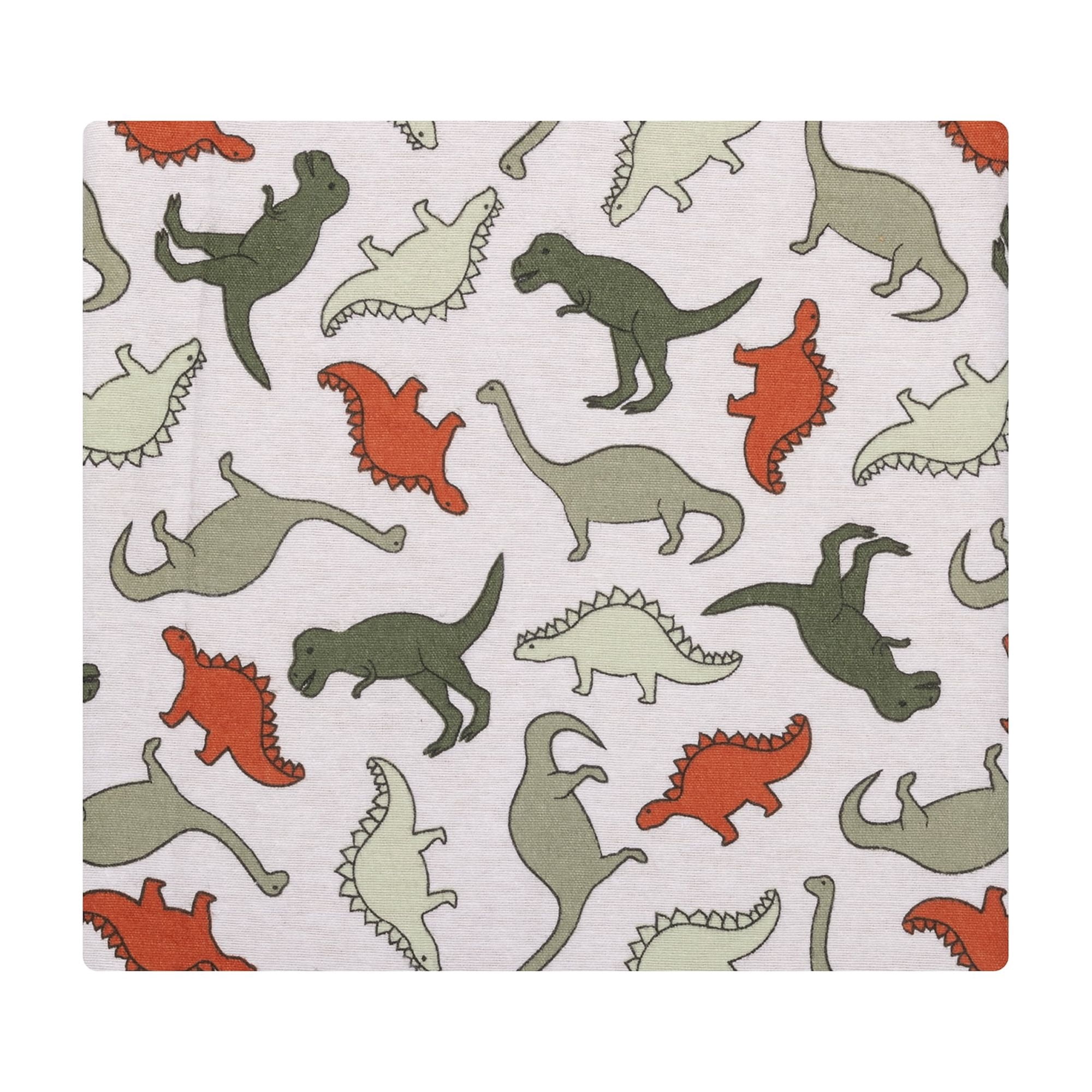 Hudson Baby Cotton Flannel Receiving Blankets 7-Pack Bundle, Multi Color Dino , One Size