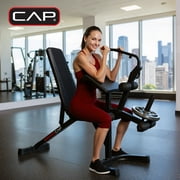 CAP Deluxe Adjustable Utility Weight Bench with Preacher Curl and Leg Press Attachment