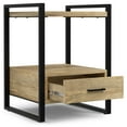thumbnail image 4 of Simpli Home Simpli Home Riverside SOLID MANGO WOOD 22 inch Wide Modern Industrial TV Media Stand in Natural, 4 of 10
