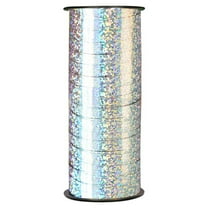 2 Pcs Silver Curling Ribbon Shiny Ribbon Bling Ribbon 5.30X5.30X11.00CM