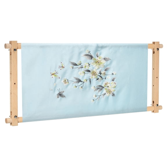Uxcell Wood Needlepoint Embroidery Scroll Frame 33x12" Cross Stitch Frame Needlework Frame