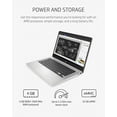 thumbnail image 3 of HP Chromebook 14a Laptop, AMD 3015Ce Processor, 4 GB RAM, 32 GB eMMC Storage, 14-inch HD Touchscreen, Google Chrome OS, Anti-glare Screen, Long-Battery Life (14a-nd0040nr, 2021, Mineral Silver), 3 of 5