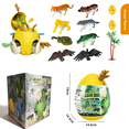 thumbnail image 2 of HNZENBW 18-Piece Fun Dinosaur Egg Set Dinosaur Treasure Box Kids Storage Box Easter Egg Christmas Party Gift, 2 of 8