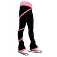 thumbnail image 3 of Pantalones de patinaje sobre hielo Medias cómodas Ropa deportiva a rayas en espiral para niños Rosa 155cm Zulema Pantalones de patinaje deportivo, 3 of 8