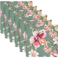 thumbnail image 6 of GZHJMY Watercolor Peach Blossom Cloth Napkins Washable Napkin for Dinner Table Decorative for Home Dinner Restaurant Parties 20 Inch 4 Pack Decorative Washcloths, 6 of 7