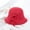 Red, variant on Women Winter British Dome Top Hat, Red One Size