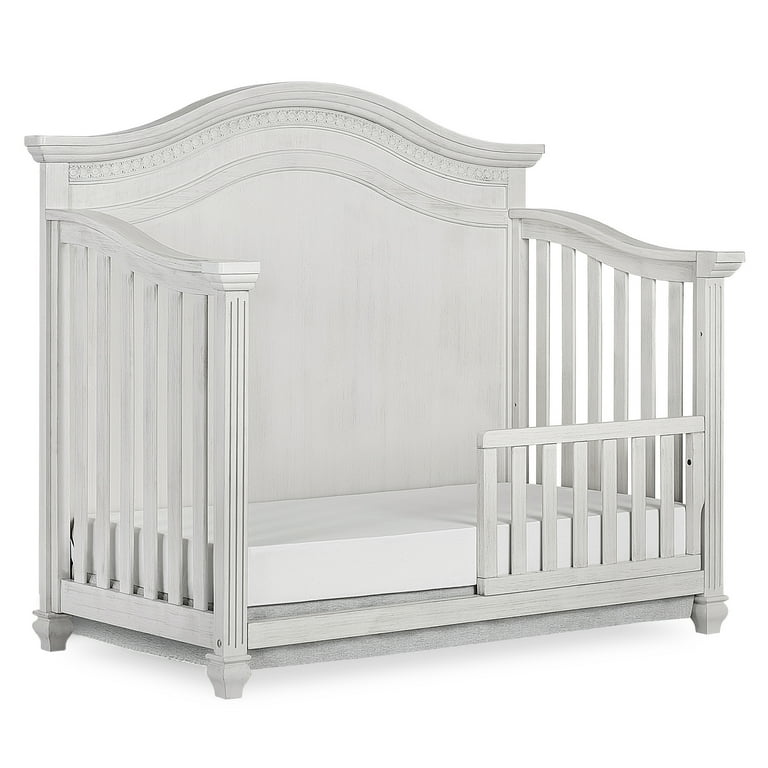 Evolur Madison 5 in 1 Curved Top Convertible Crib Antique Grey Mist Walmart
