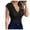 Black, variant on LEAVINGSUO Womens Shirts, Tank Top for Women Sexy Women's Sexy Slim Solid Lace V-Neck Sleeveless Top Blue XL