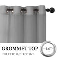 thumbnail image 3 of PrimeBeau Semi Sheer Curtains Light Filtering Natural Linen Blended Grommet Draperies, 52" by 96" inch, 2 Panel Set, Gray, 3 of 8